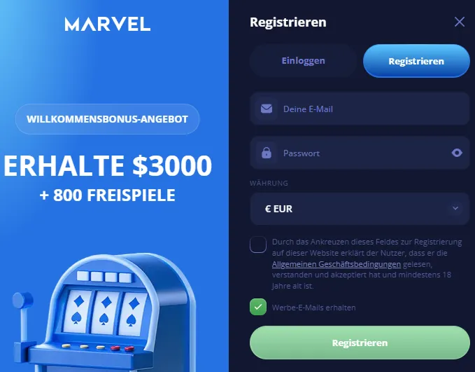 Freispiele bei Marvel Casino: NWFS1, FS aus Paketen und Daily Spins Freispiele bei Marvel Casino: NWFS1, FS aus Paketen und Daily Spins